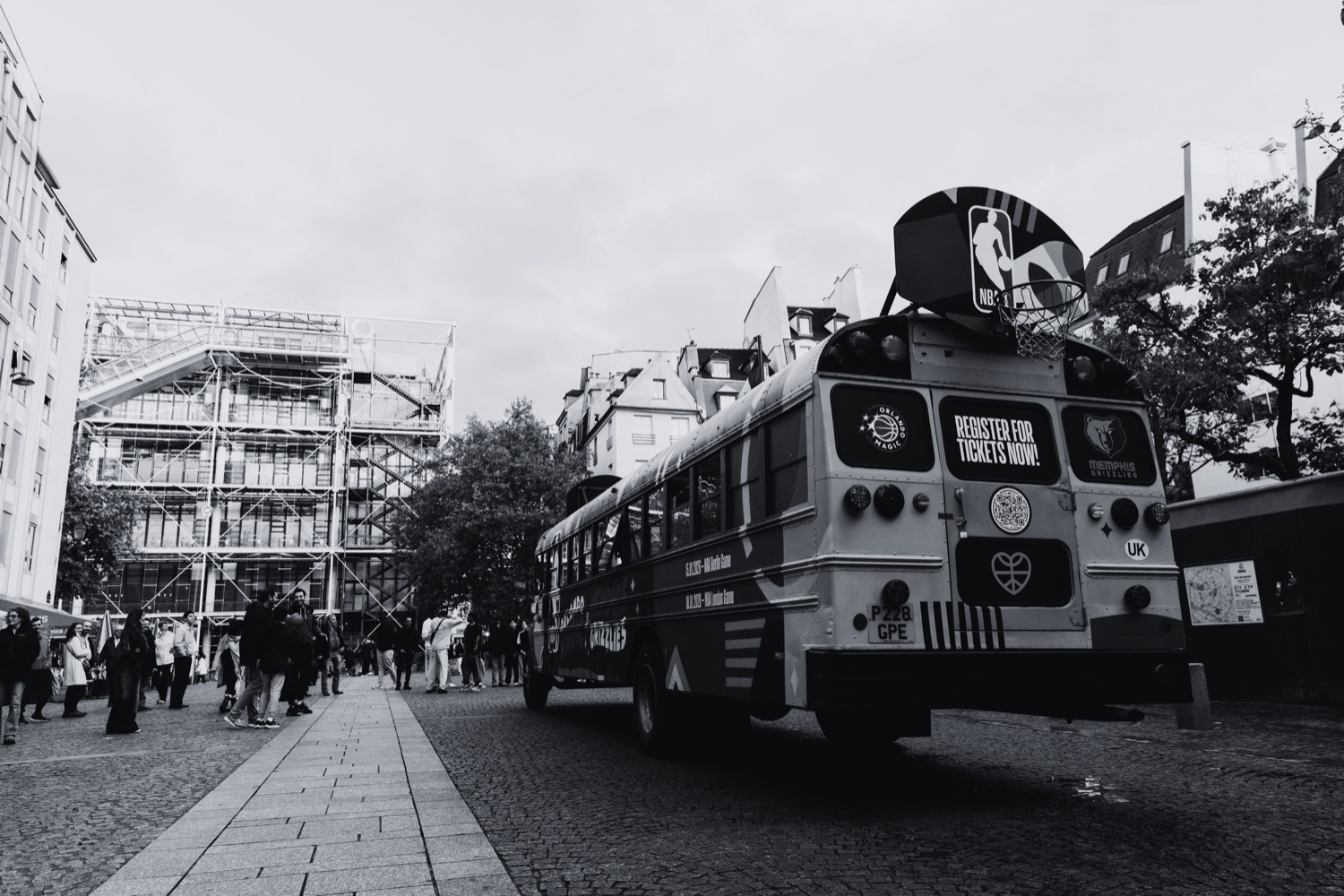 The STREETBUS parked on a city street